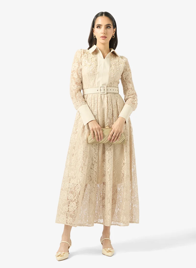 Khizana  Lace A-line Dress for Women | Best Price UAE